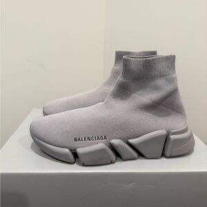 Balenciaga Speed 2.0 Gray Sneakers Size 40 / US W 10 / US M 7